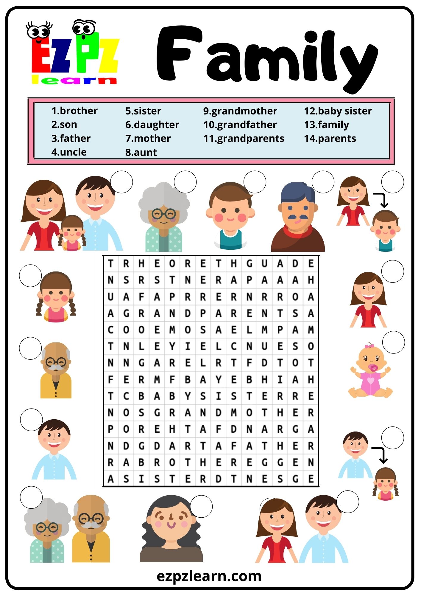 Family Word Search 2